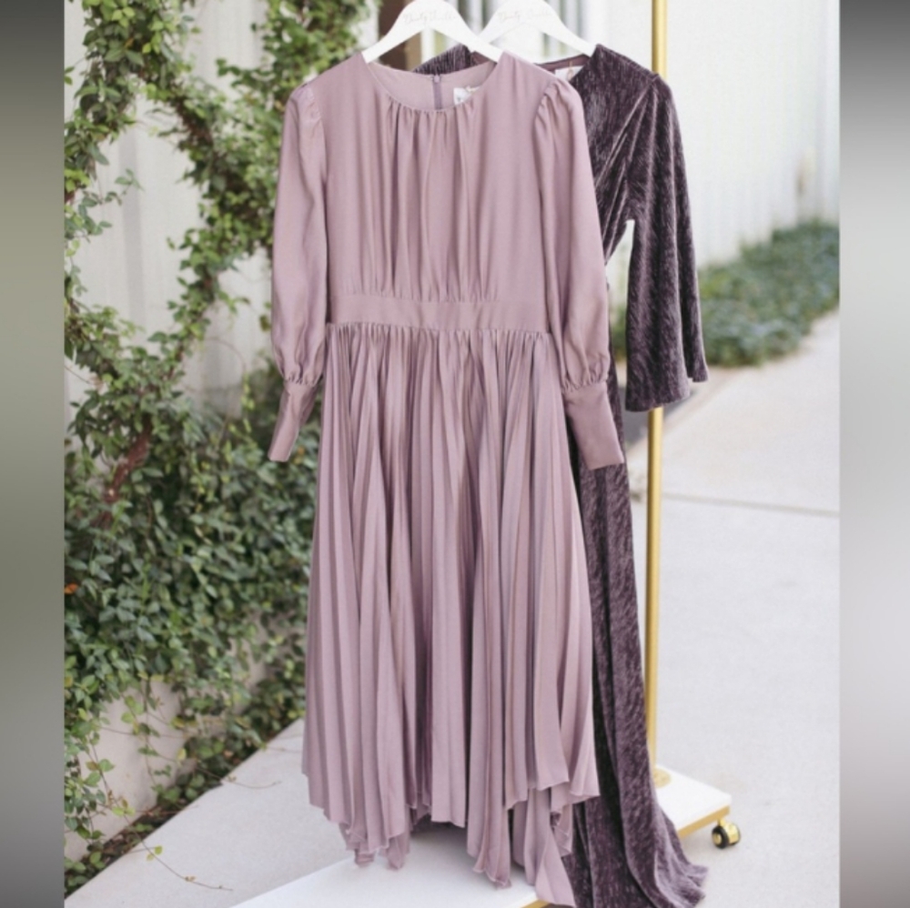 Dainty Jewells Lavender Long Sleeve Dress